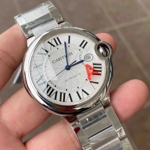 Alternative view of Cartier Ballon Bleu Men's Mechanical Watch Features Seagull 2824 automatic movement Fish-eye sapphire crystal 42mm diameter
